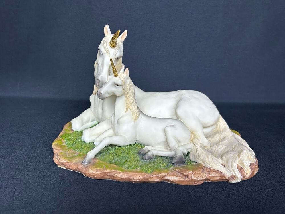 RARE Unicorn Veronese Mother Baby Unicorn #5293 Summit Collection 1999